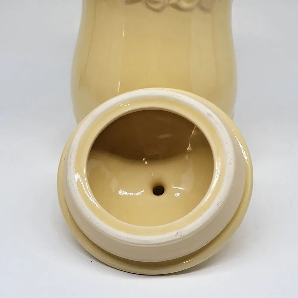 J C Penny Chris Madden Felice Yellow Large Canister 9